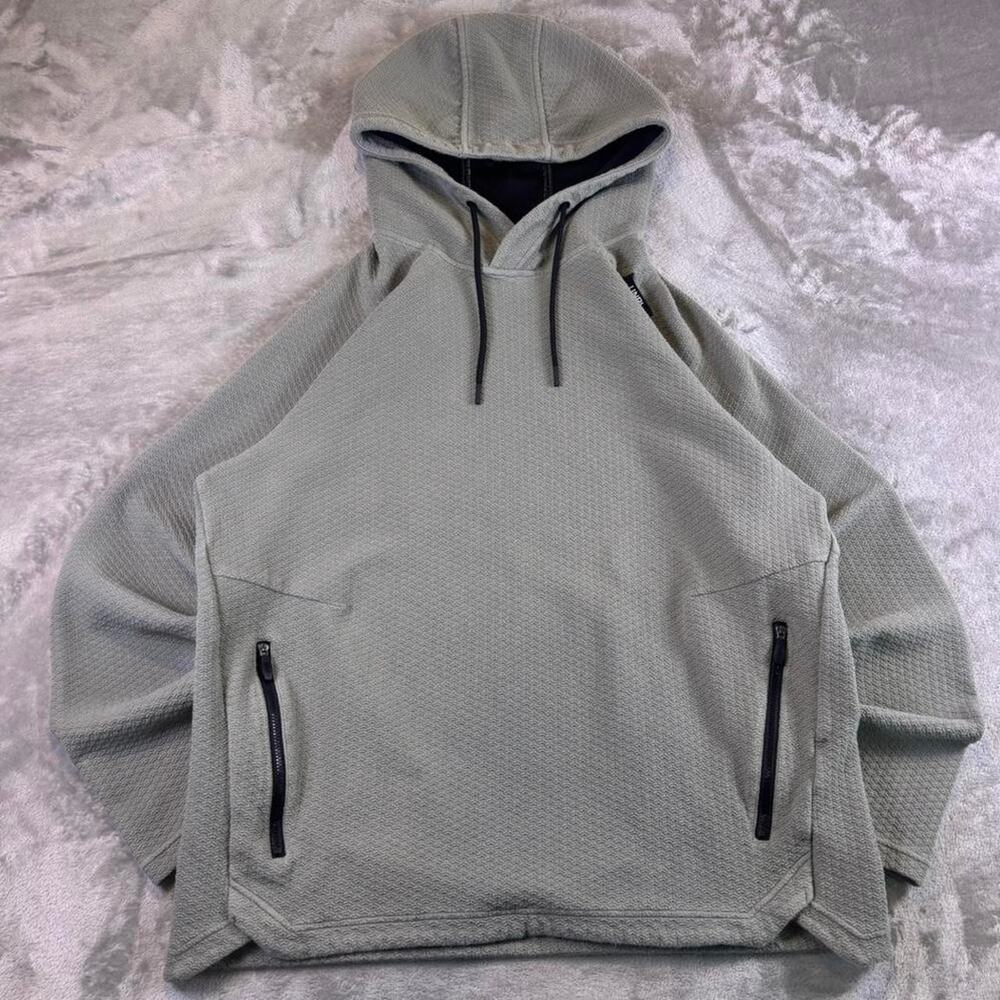 UNRL Elevation Hoodie Men’s XL Gray Textured Performance Stretch Pullover